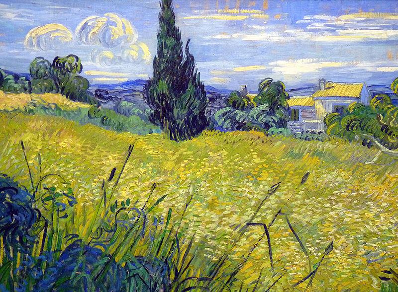 Vincent Van Gogh Landscape with Green Corn Spain oil painting art